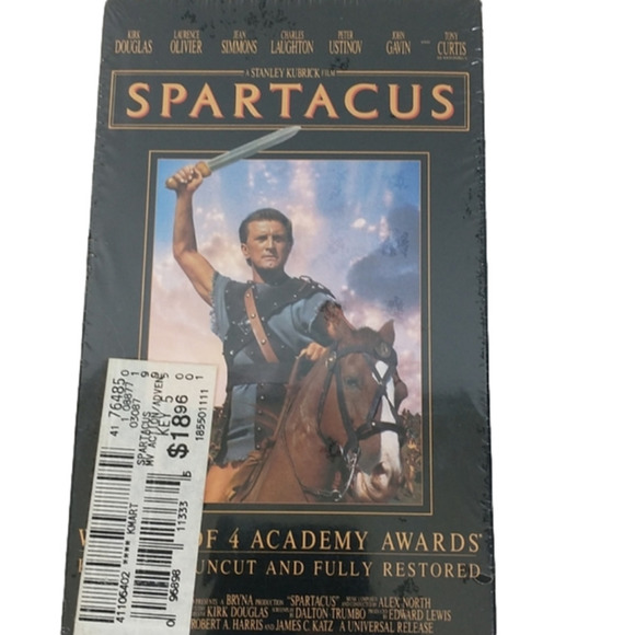 Spartacus VHS MCA Universal Factory Plastic - Picture 1 of 4